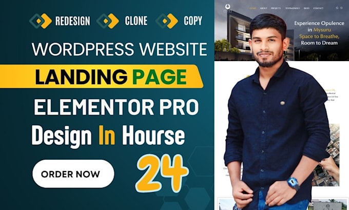 Gig Preview - Redesign wordpress website with crocoblock, elementor pro landing page design