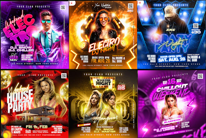 Gig Preview - Design party flyer, club, dj, hip hop, music, event flyer, sports flyer