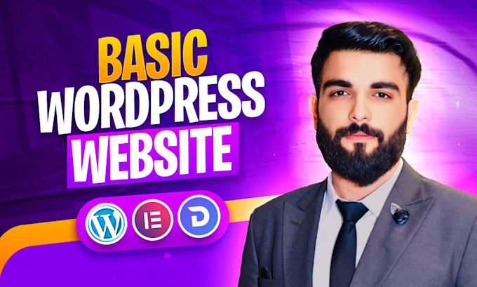 Gig Preview - Create basic wordpress website or website landing page