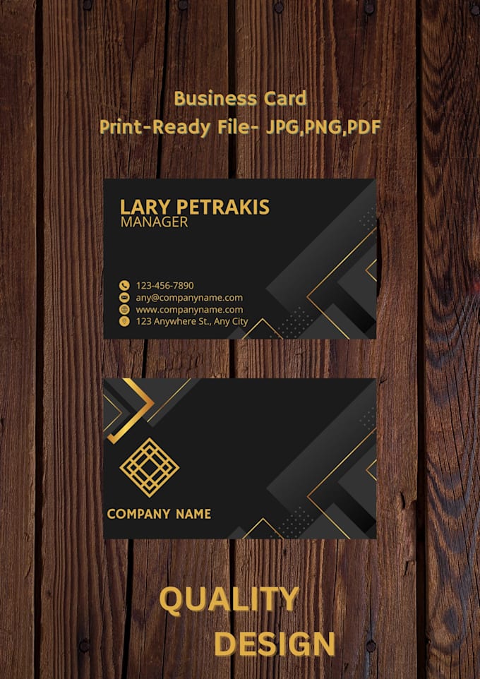 Gig Preview - Do professional business card design