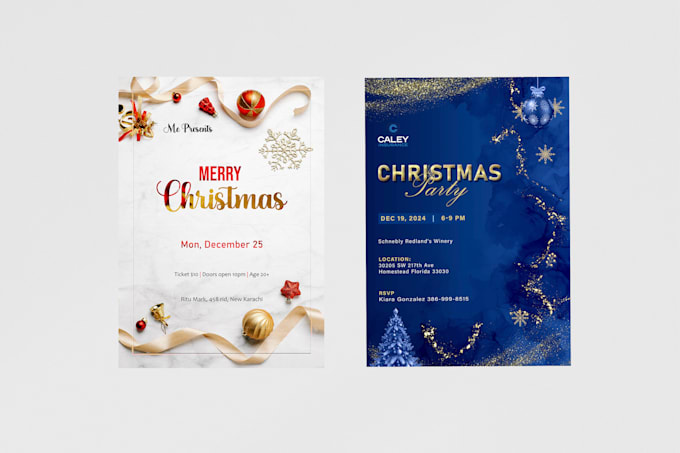 Gig Preview - Design christmas, new year event flyers within 4 hours