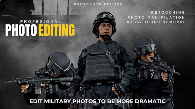 Bestseller - edit military photos to be more dramatic