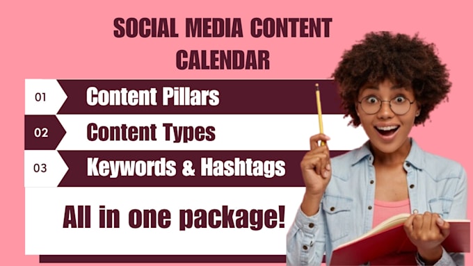 Gig Preview - Draft a strategic social media content calendar and content plan