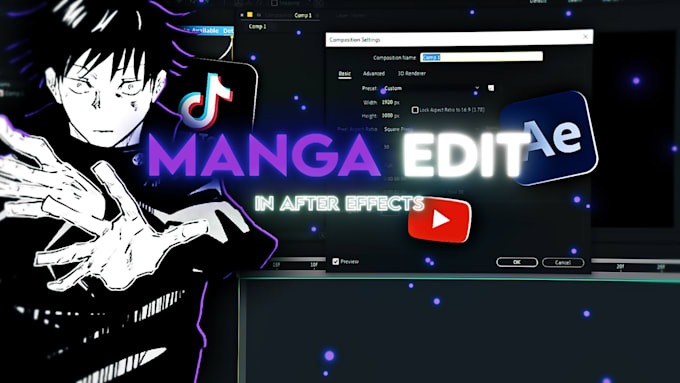 Gig Preview - Make you a professional manga and manhwa edit using after effects