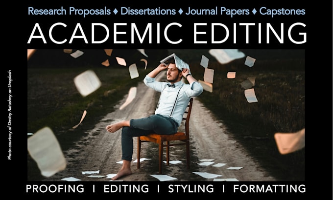 Gig Preview - Proofread and edit your academic paper, research proposal or dissertation