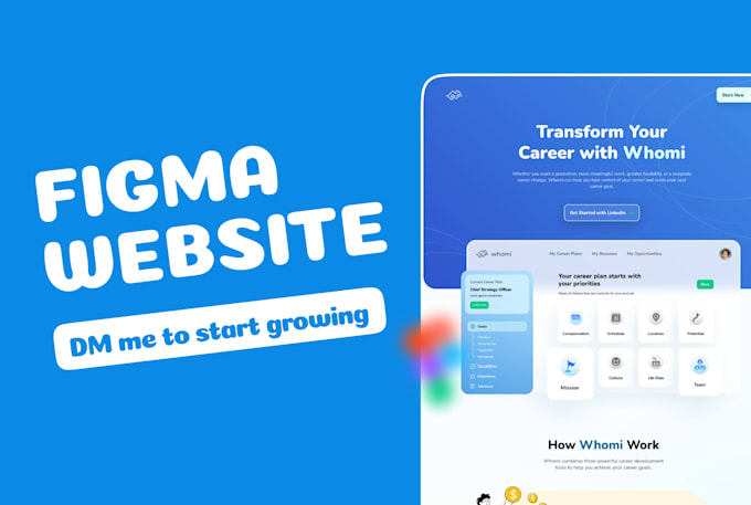 Gig Preview - Design a revenue driven website in figma