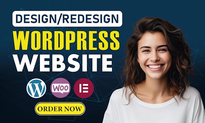 Gig Preview - Design, develop, or redesign your custom wordpress website development