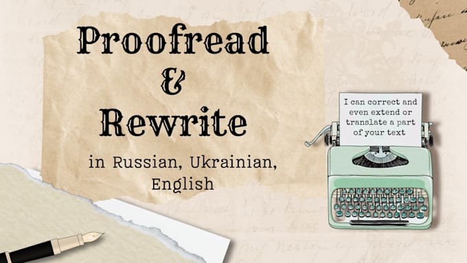 Bestseller - proofread or translate text in russian or ukrainian