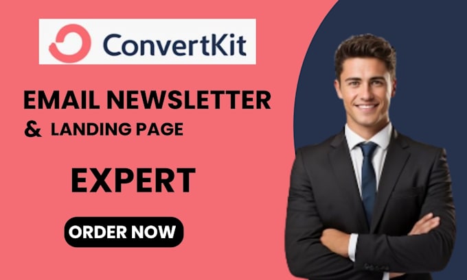 Gig Preview - Design convertkit email newsletter template convertkit landing page automation