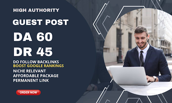 Gig Preview - Do guest post with dofollow backlinks on high traffic site