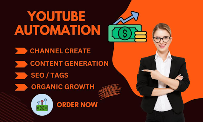 Gig Preview - Youtube automation channels with SEO, stunning content