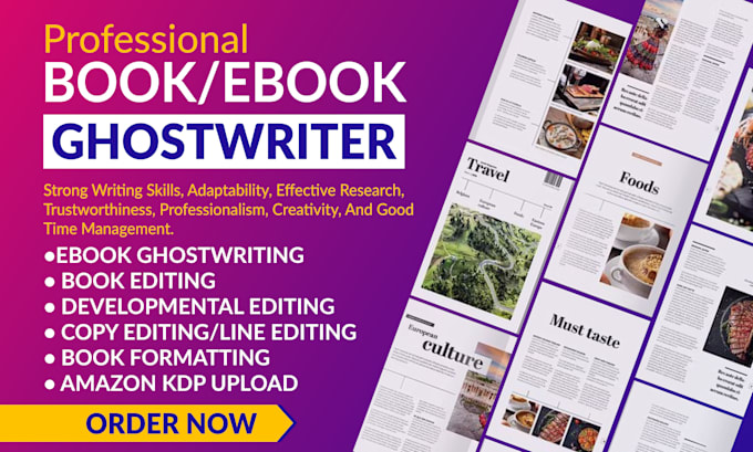 Gig Preview - Write book and ebook as ghostwriter