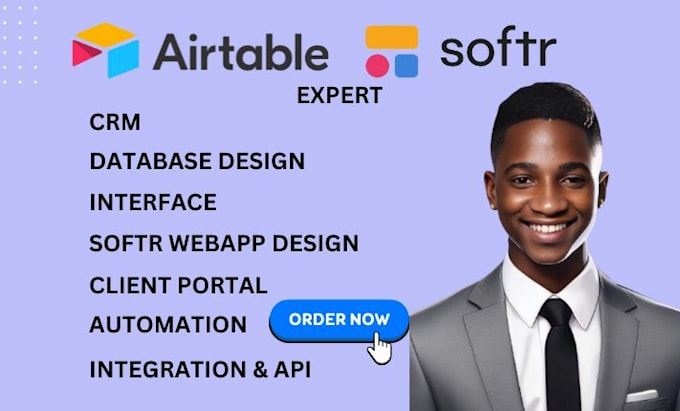 Gig Preview - Do airtable database, softr webapp, zapier automation client portal, integration