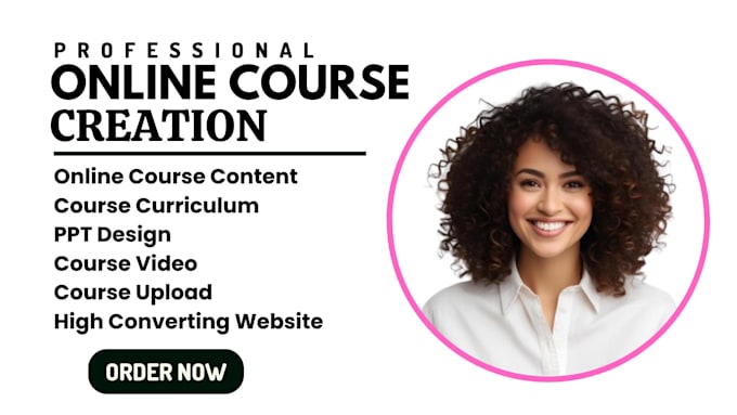 Gig Preview - Create online course content syllabus plan web based training course creation