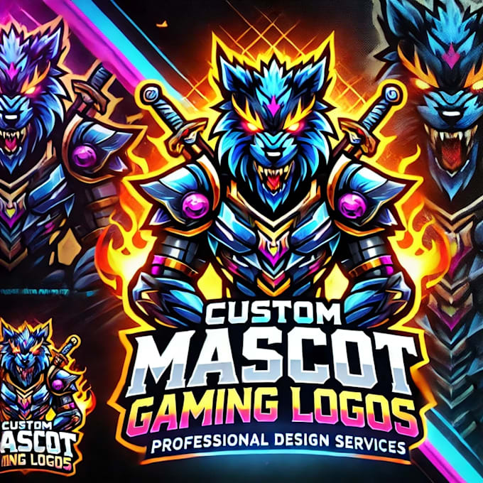 Gig Preview - Design mascot , gaming logo, thumbnail