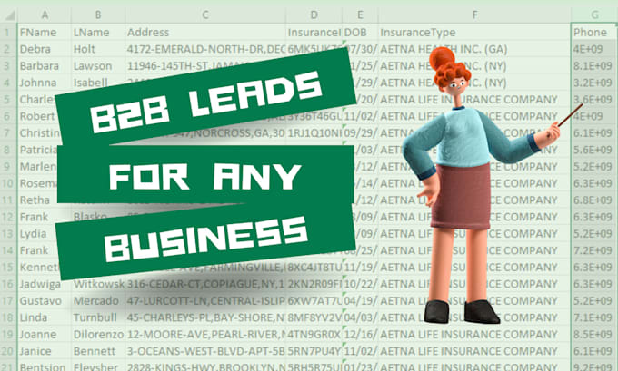 Gig Preview - Provide b2b lead generation for any business