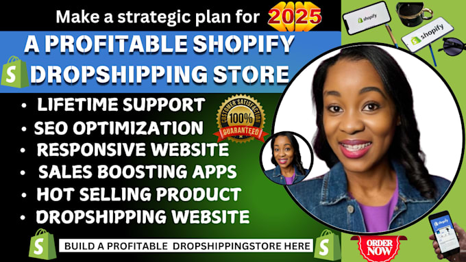 Gig Preview - Build a highly profitable shopify dropshipping store, shopify website