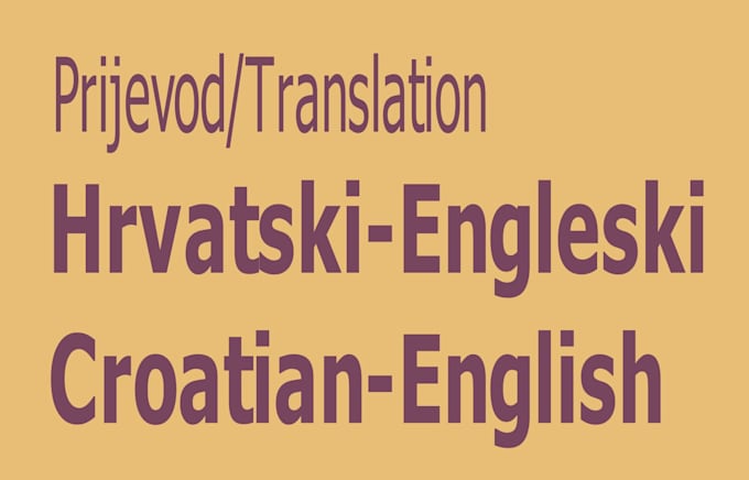 Bestseller - translate english to croatian and croatian to english