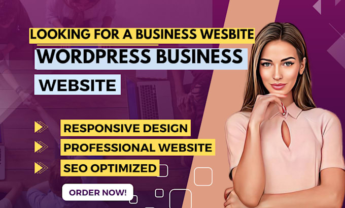 Gig Preview - Design, create fully professional company, business website urgently