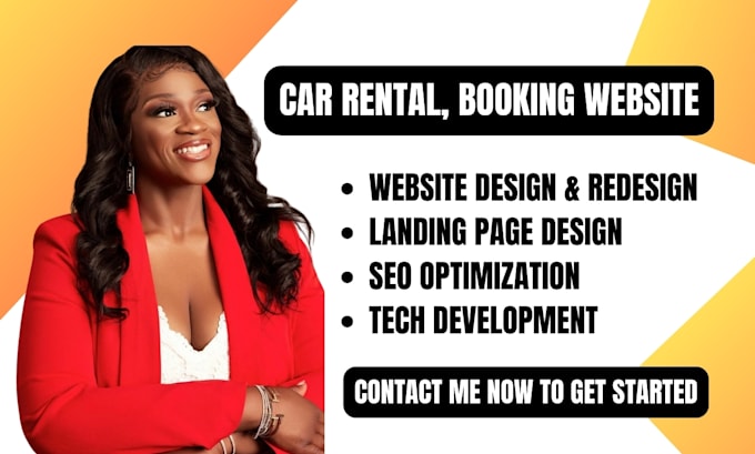 Gig Preview - Car rental website rental website car website car dealership car rental website