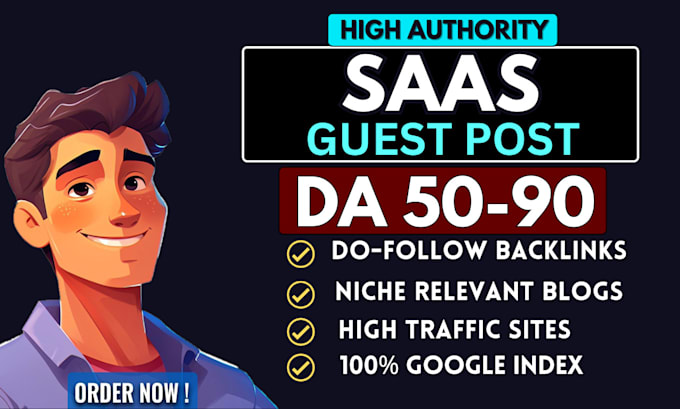 Gig Preview - Publish article on saas guest post with saas backlinks