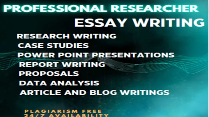 Gig Preview - Write essay, research articles, summaries and research reports