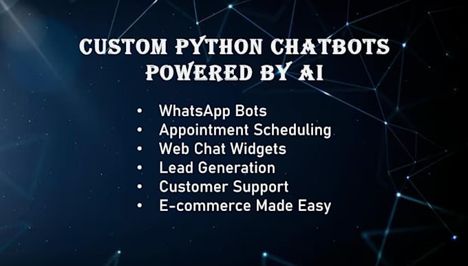 Gig Preview - Create custom python flask and uchat whatsapp bots for you