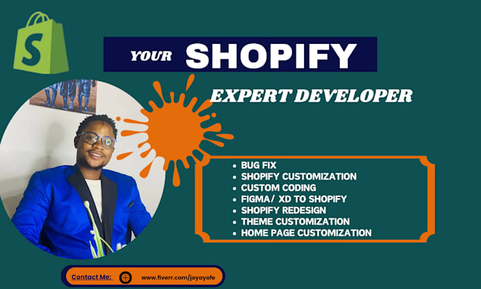 Gig Preview - Be your expert shopify developer for theme customization, bug fixing