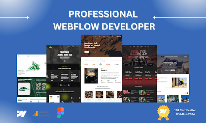 Gig Preview - Design and create a webflow website for your business