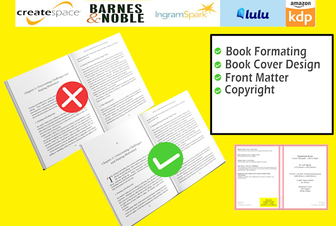 Gig Preview - Make professional book formatting, ebook formatting, and custom book cover