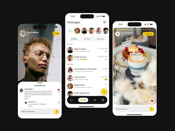 Gig Preview - Create social chat app, social media app, tiktok, instagram