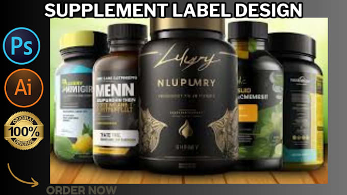 Bestseller - do product label design and supplement label design