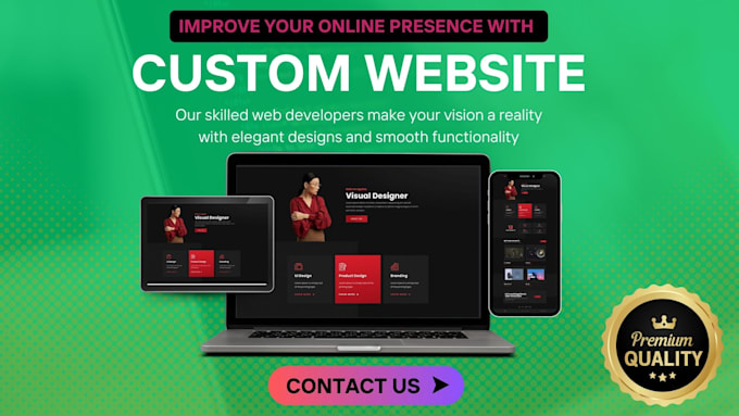 Gig Preview - Create professional responsive engagement website