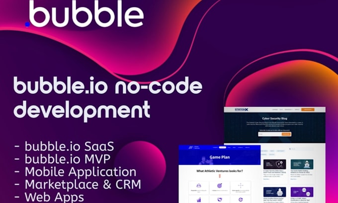 Bestseller - develop bubble adalo bubble io website buildfire web app saas mvp mobile app