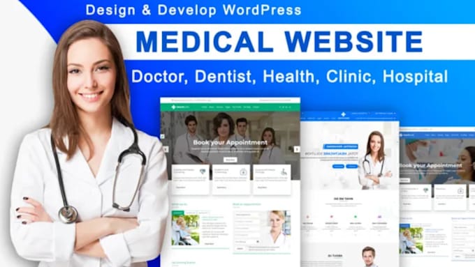 Gig Preview - Design medical, doctor, hospital, clinic, healthcare website