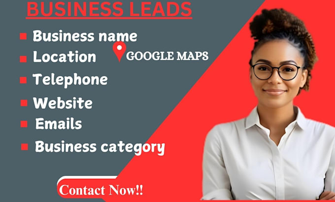 Gig Preview - Scrap google maps for business emails, b2b sales lead and lead generation