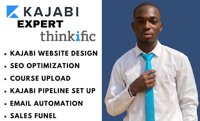 Gig Preview - Kajabi website design podia thinkfic kajabi funnel kajabi online course