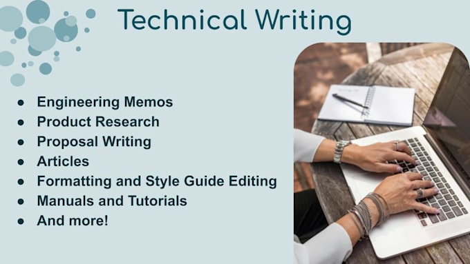 Gig Preview - Write technical articles or engineering memos