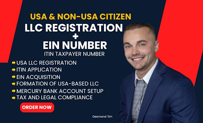 Gig Preview - Register USA llc and UK ltd company formation and ein number