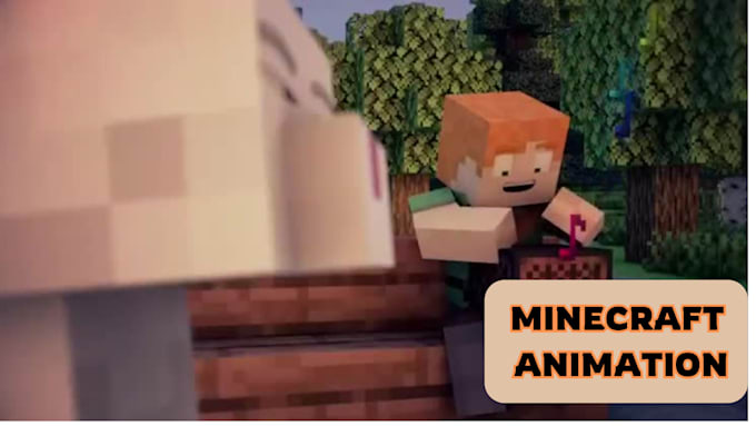 Gig Preview - Animated minecraft video, minecraft 3d animation, minecraft animation in blender