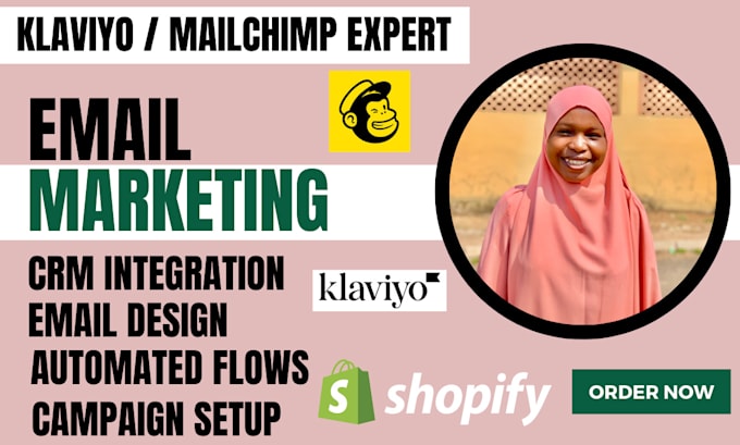 Gig Preview - Shopify klaviyo flows email marketing mailchimp automation email template design