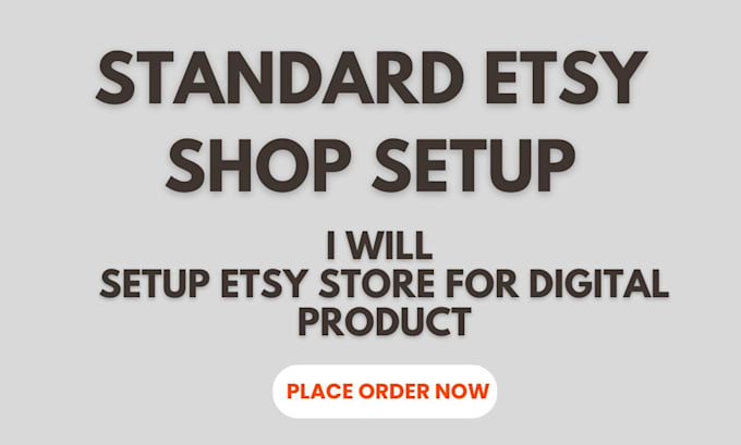 Gig Preview - Setup your etsy store and product listing