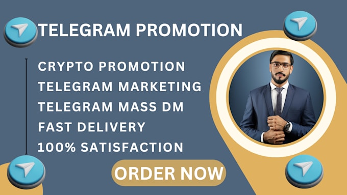 Gig Preview - Boost your crypto brand with telegram promotion, telegram subscribers