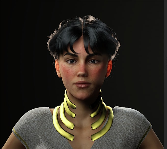 Gig Preview - Do a 3d realistic human character for game or cinematics