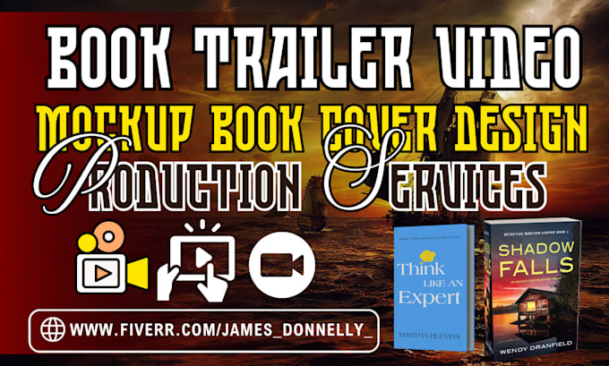 Gig Preview - Create a cinematic dramatic book trailer video for your book promotion