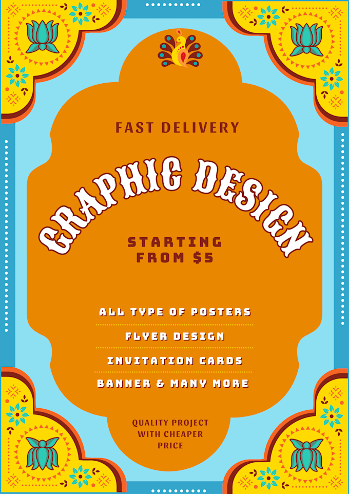 Bestseller - do graphic designing including poster making, ppt, cover,etc