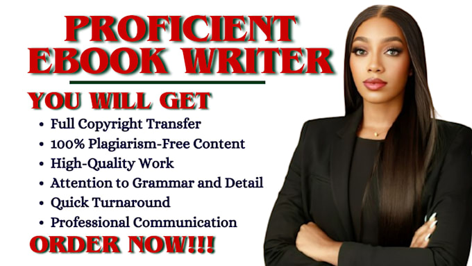 Gig Preview - Do amazon kindle book non fiction ebook ghostwriting, ghostwriter, ebook writer