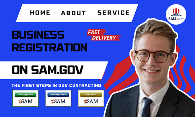 Gig Preview - Register your business for samgov, get cage code, uei, sba, mbe, wosb, 8a, dbe