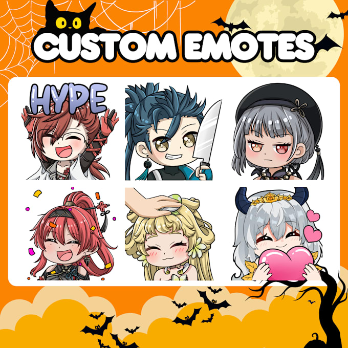 Gig Preview - Make custom cutes twitch emotes and sub badges