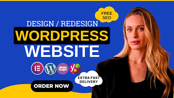 Gig Preview - Build modern wordpresss website development design business or ecommerce website